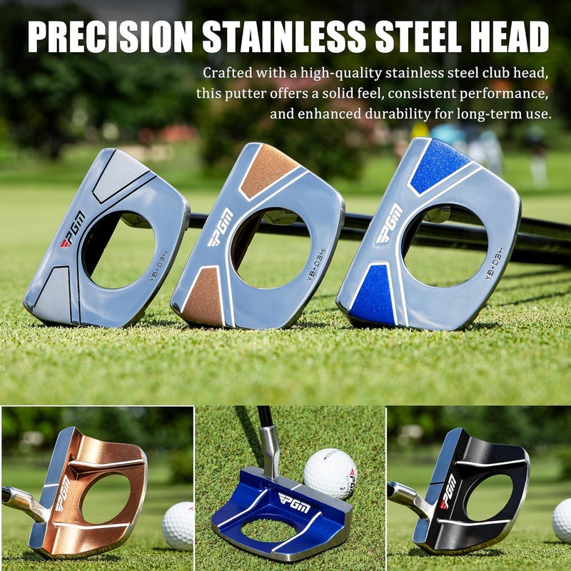 PGM Standing Golf Putter with Ball Pick-Up,for Men and Women,Ultra-Lightweight Graphite Shaft,Ultra Low Center of Gravity with Alignment Aid, Right-Handed & 34 inch - Image 4
